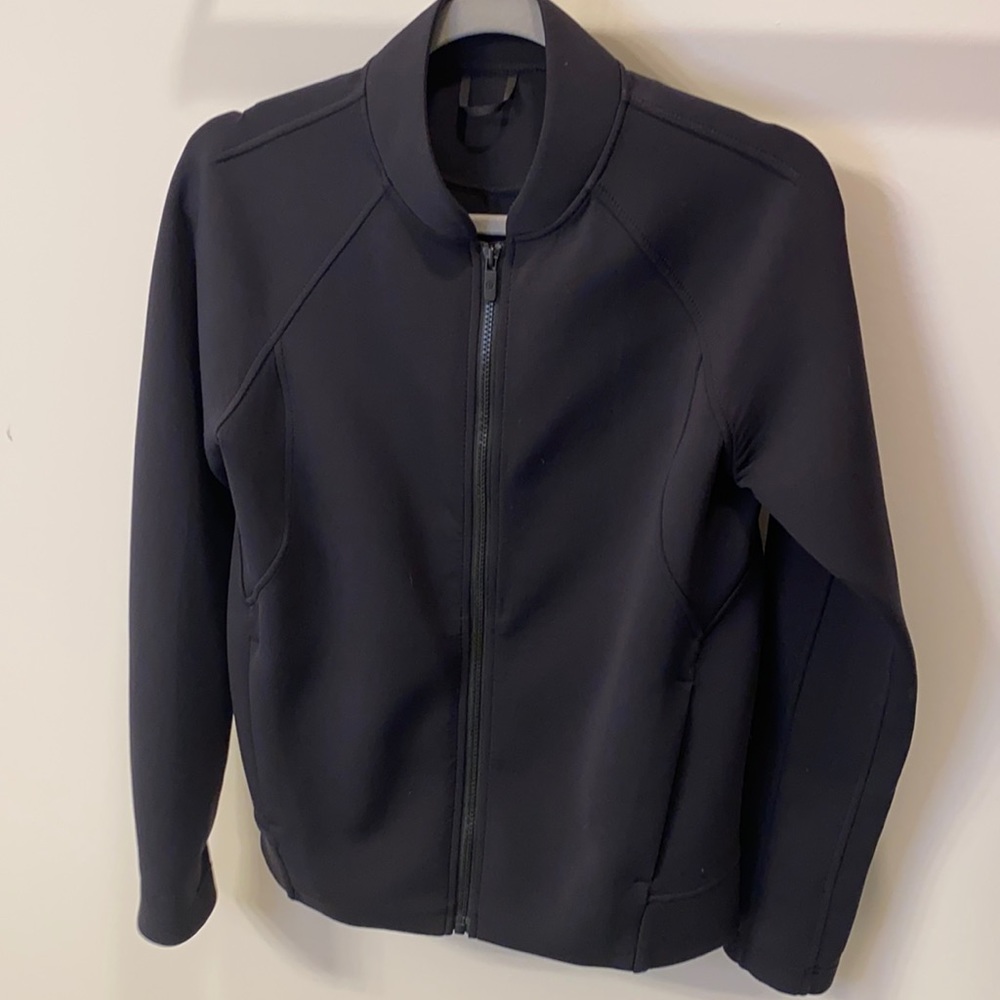 Neoprene like bomber jacket